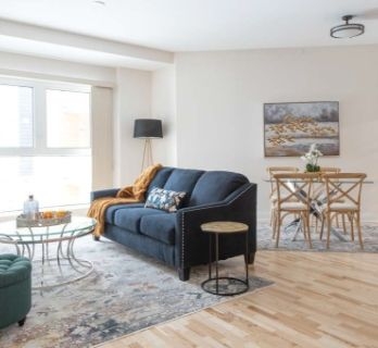 Nestled on the edge of Kanata Lakes, just minutes from the area’s best shopping, restaurants and entertainment, you’ll find The Normand luxury apartments. Constructed by Lépine Apartments, the colourful maritime-inspired building offers residents a carefree, upscale lifestyle unique to the Lépine brand. With a focus on open accessible spaces, luxury finishes and amenities designed to improve quality of life, The Normand is as much about the experience as it is about the residence. 